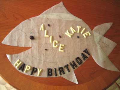 Coco&Me birthday cake - fish