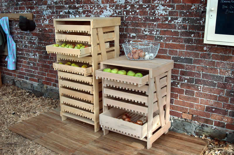 Beech Ten Drawer Apple Rack