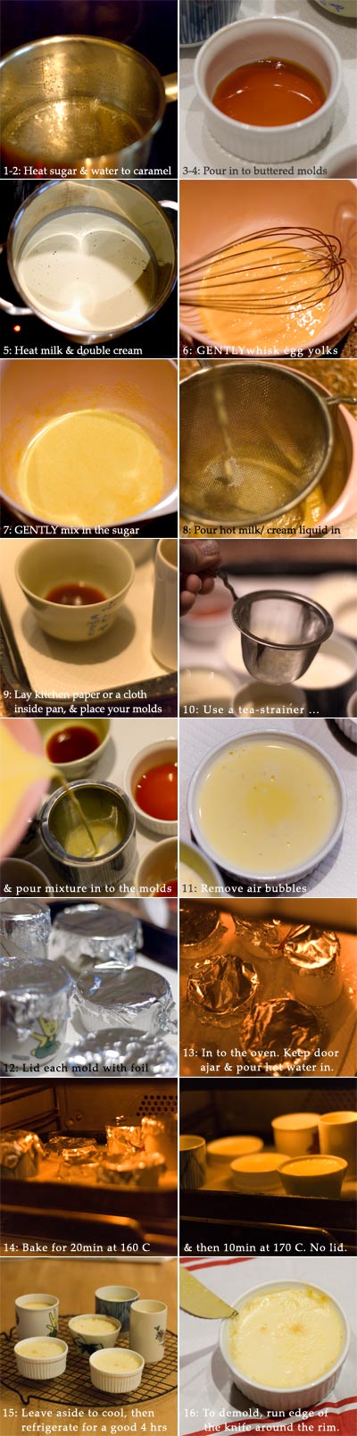 Coco&Me - The Ultimate CrÃ¨me Caramel Recipe - with photos of process