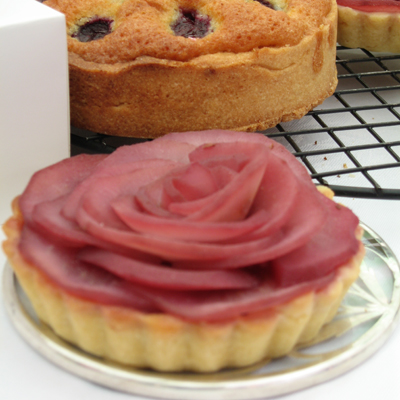 www.cocoandme.com - rose tart & cherry clafoutis - Coco&Me