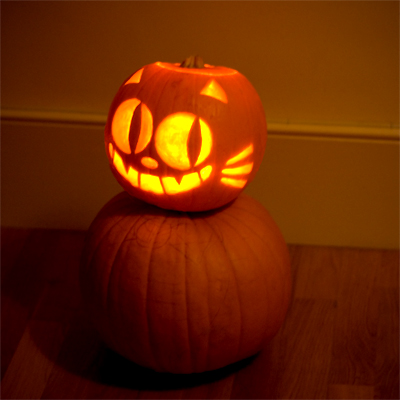 Coco&Me - Picture of Jack o' Lantern 2009 cat face version  - www.cocoandme.com