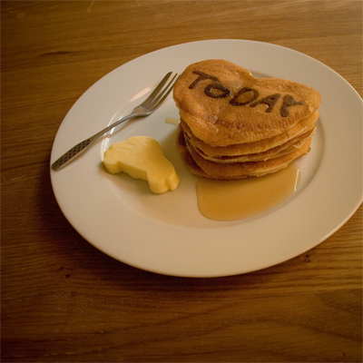 Coco&Me - Buttermilk Pancake recipe with step-by-step pictures of the process - hidden message - www.cocoandme.com