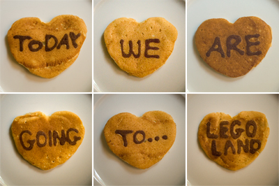 Coco&Me - Buttermilk Pancake recipe with step-by-step pictures of the process - hidden message - www.cocoandme.com